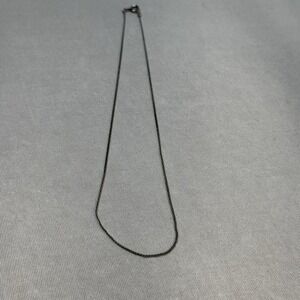 Simple Silver Tone Chain Necklace
